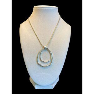 Brighton Silver Pendant Necklace With Adjustable Chain -192